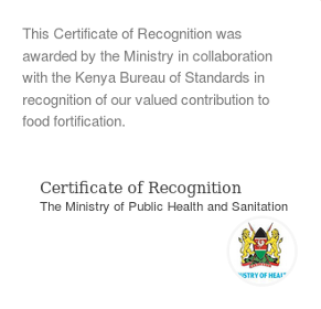 Certificate of recognition